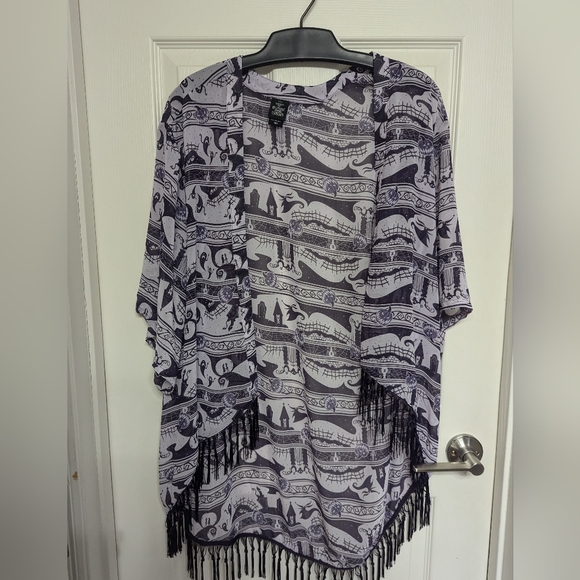 Disney Tops - Nightmare before Christmas kimono with fringe
